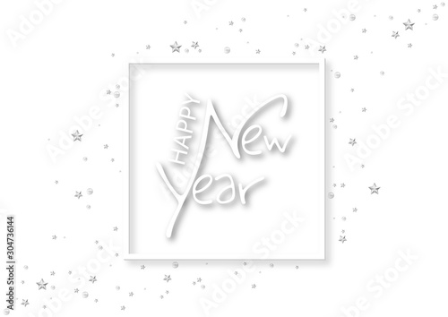 Happy New Year Lettering Ca...