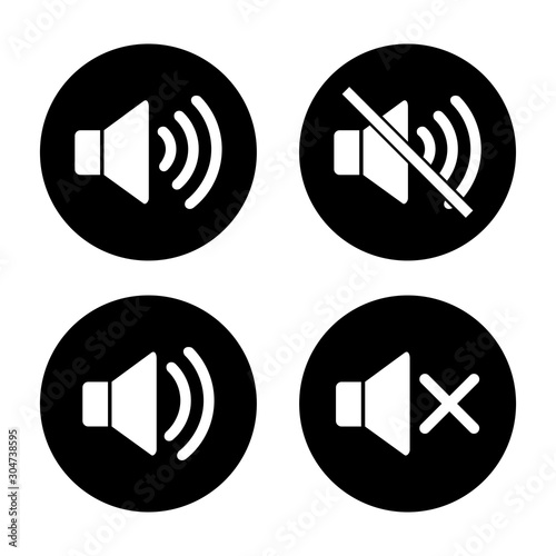 speaker icon vector design symbol