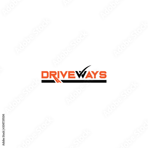  Creative and modern typography drive ways logo design template vector eps for use transportation business purpose
