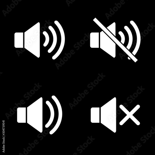 speaker icon vector design symbol