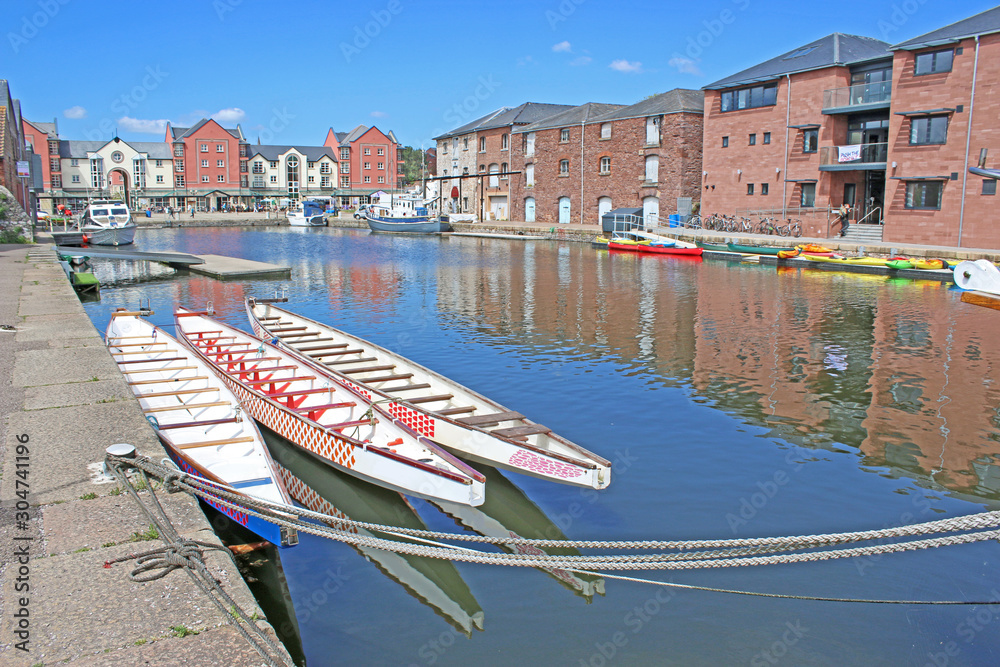 Naklejka premium Exeter Quay Canal Basin, Devon 