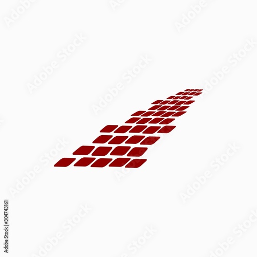 brick road logo design inspiration . footpath logo design template