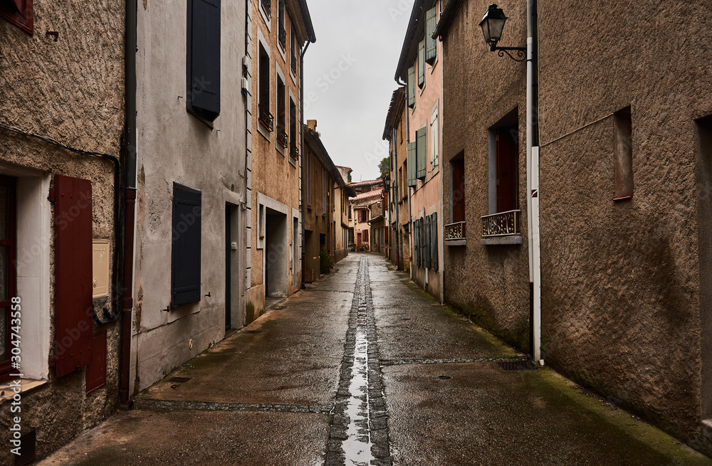 Rue de la Gaffe in Carcassonne. France