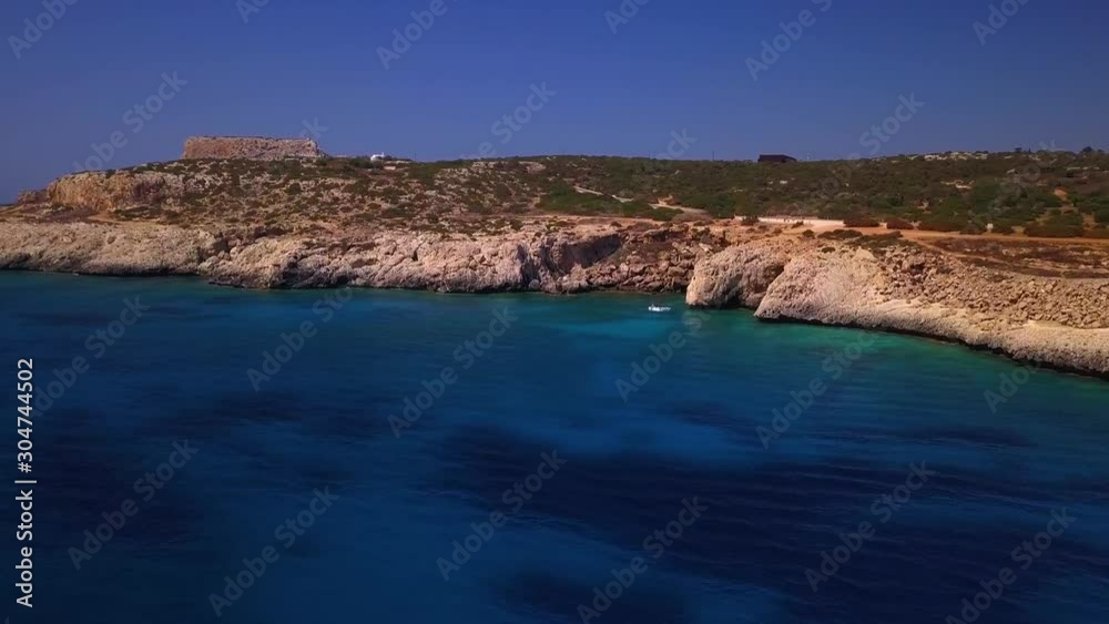Church on Cavo Greko Cyprus aerial 4k Church on Cavo Greko Cyprus aerial 4k