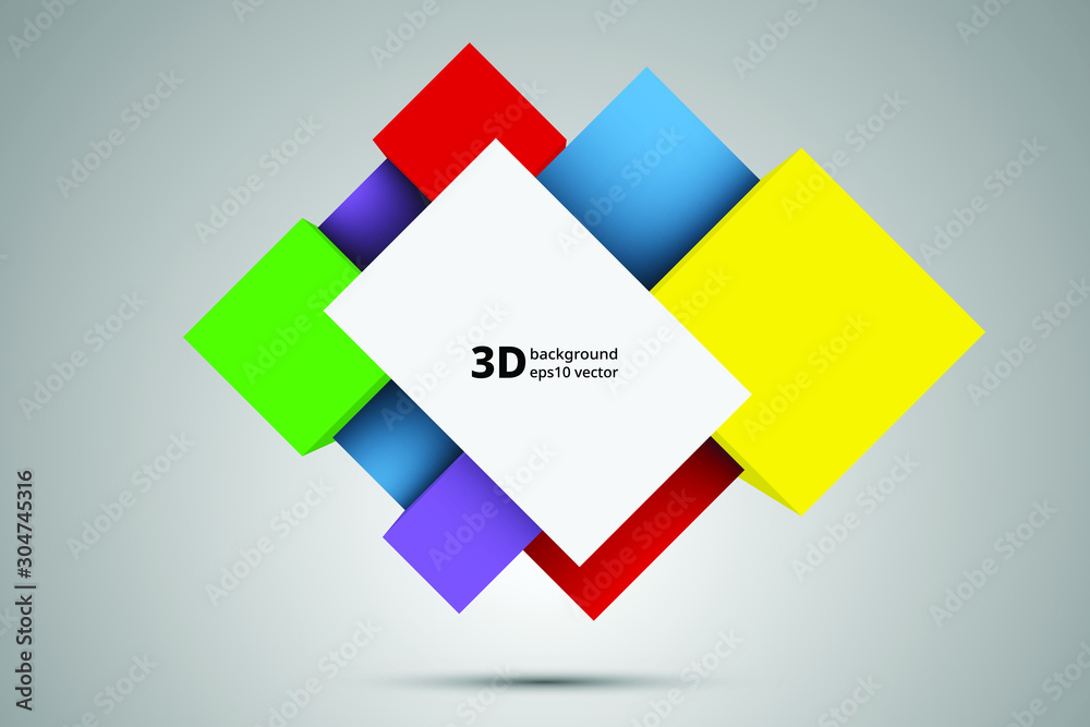 3D background, abstract frame eps10 vector. 3D background, abstract frame eps10 vector.