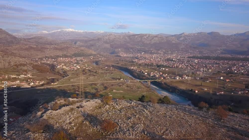 View of Doclea and Podgorica from Small Hill. Pogled na Duklju sa Malog Brda View of Doclea and Podgorica from Small Hill. Pogled na Duklju sa Malog Brda