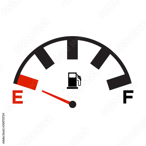 Fuel Gauge Icon Vector