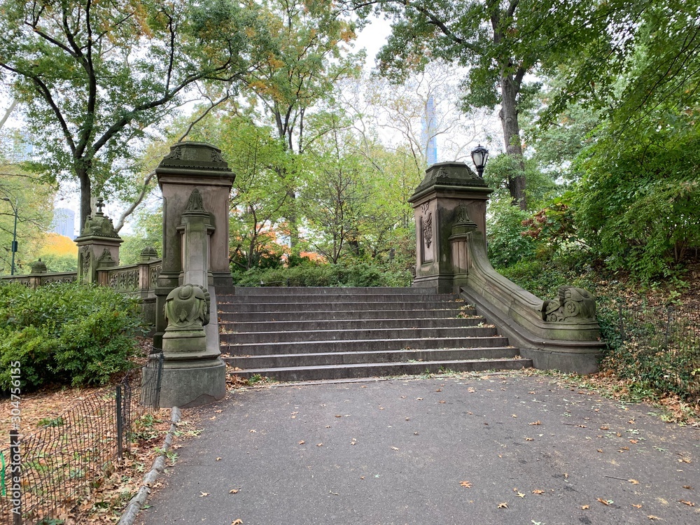 Daily walking around in Central Park Manhattan New York City.