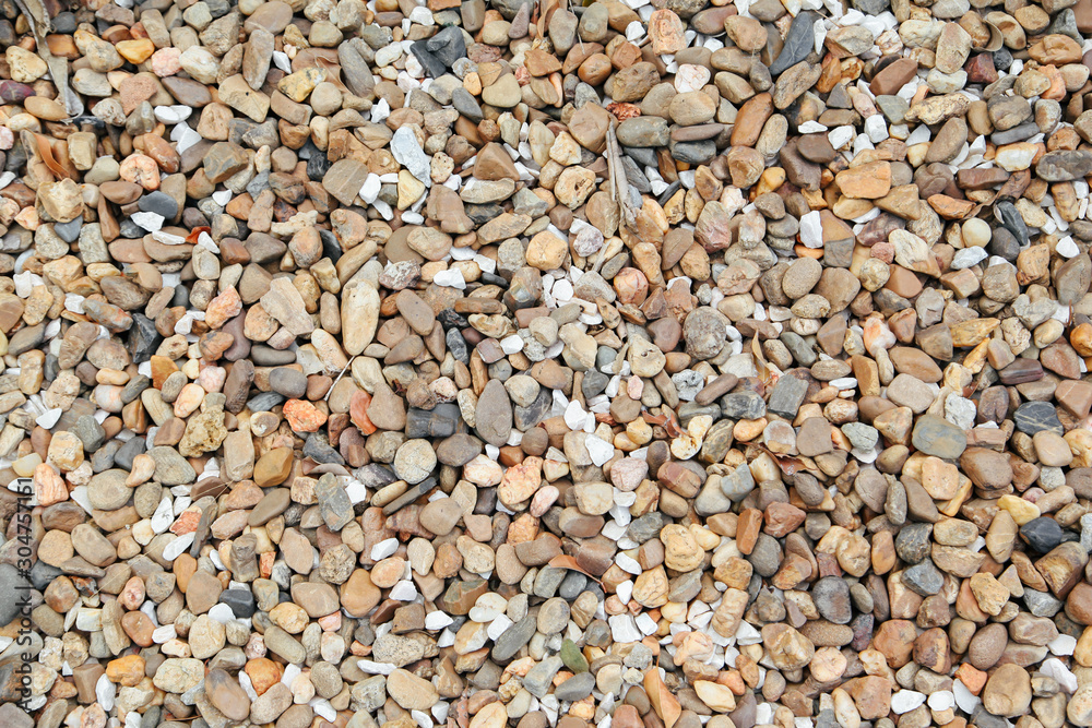 Naklejka premium Small pebble stone for background