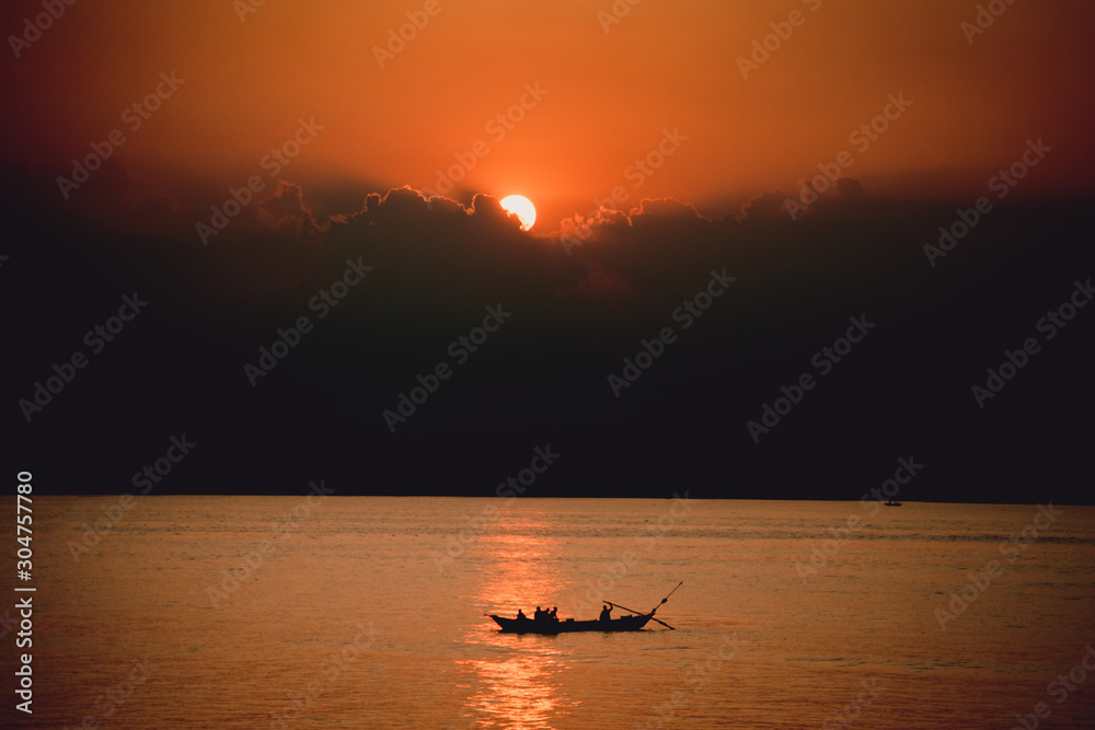 Fototapeta premium Sunset at Meghna