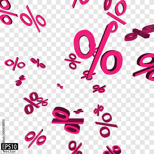 Falling Prices (pink) / EPS10 Vector