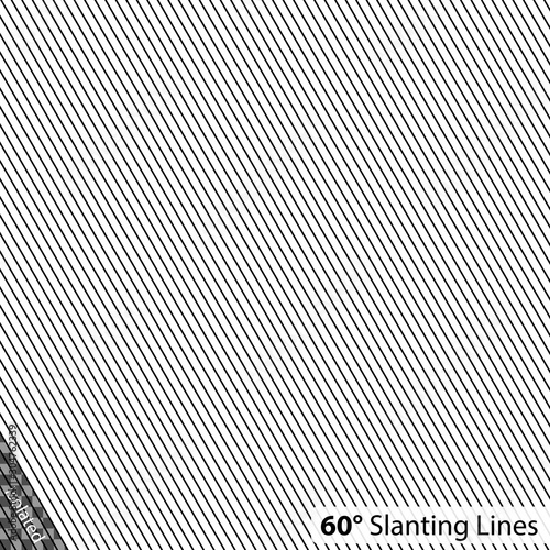 Simple 60 degree Slanting Lines