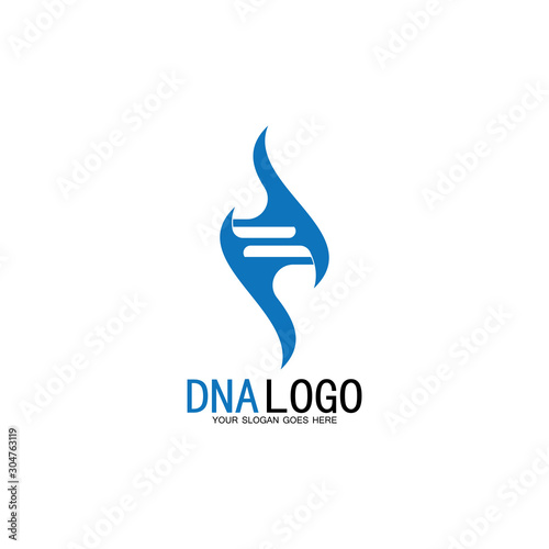 DNA vector logo design template.modern medical logotype.laboratory science icon symbol.colorful pharmacology sign-vector