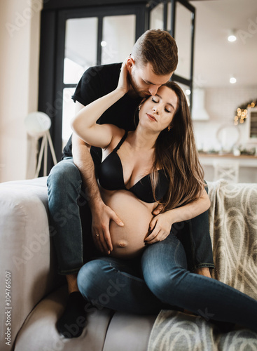  Loving couple awaiting the birth of their baby