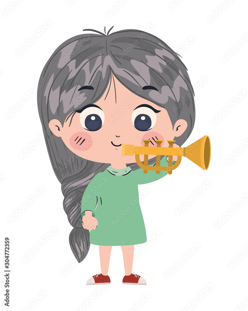 Isolated girl cartoon with toy vector design Isolated girl cartoon with toy vector design