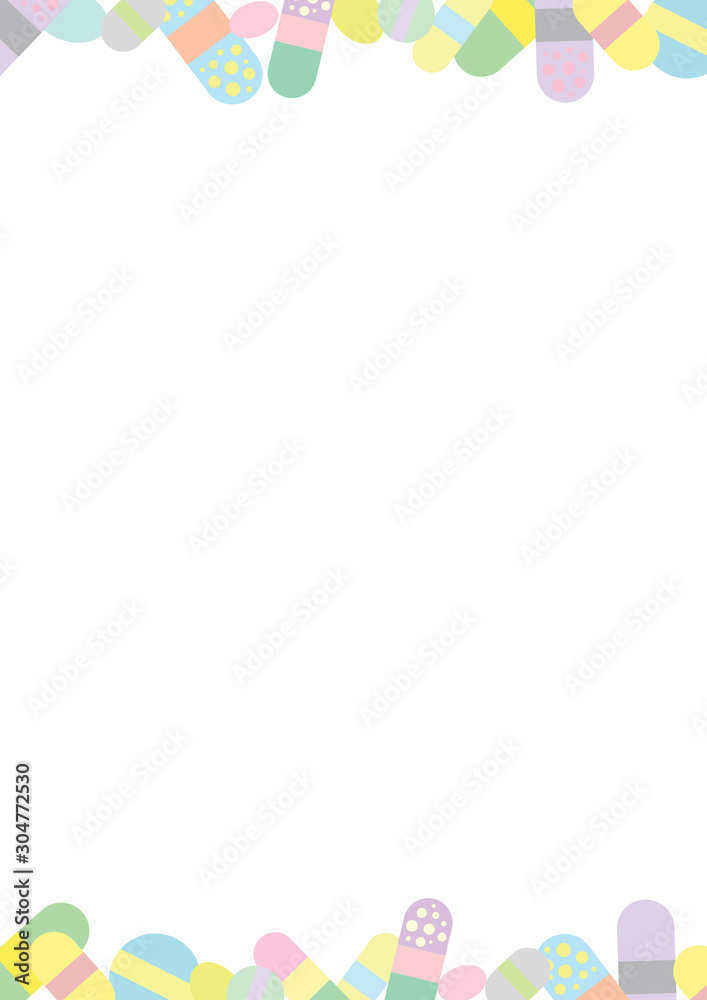 Prescription Pills and Drugs Illustration Border Frame Vector Prescription Pills and Drugs Illustration Border Frame Vector
