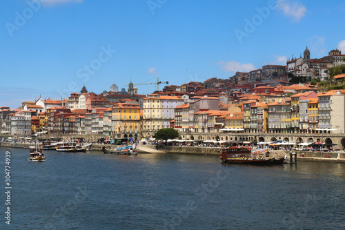 Obraz na płótnie Porto, river bank w salonie