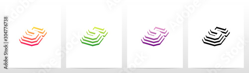 Steps On Letter Logo Design S