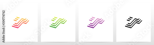 Steps On Letter Logo Design T