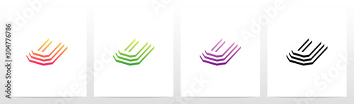 Steps On Letter Logo Design U