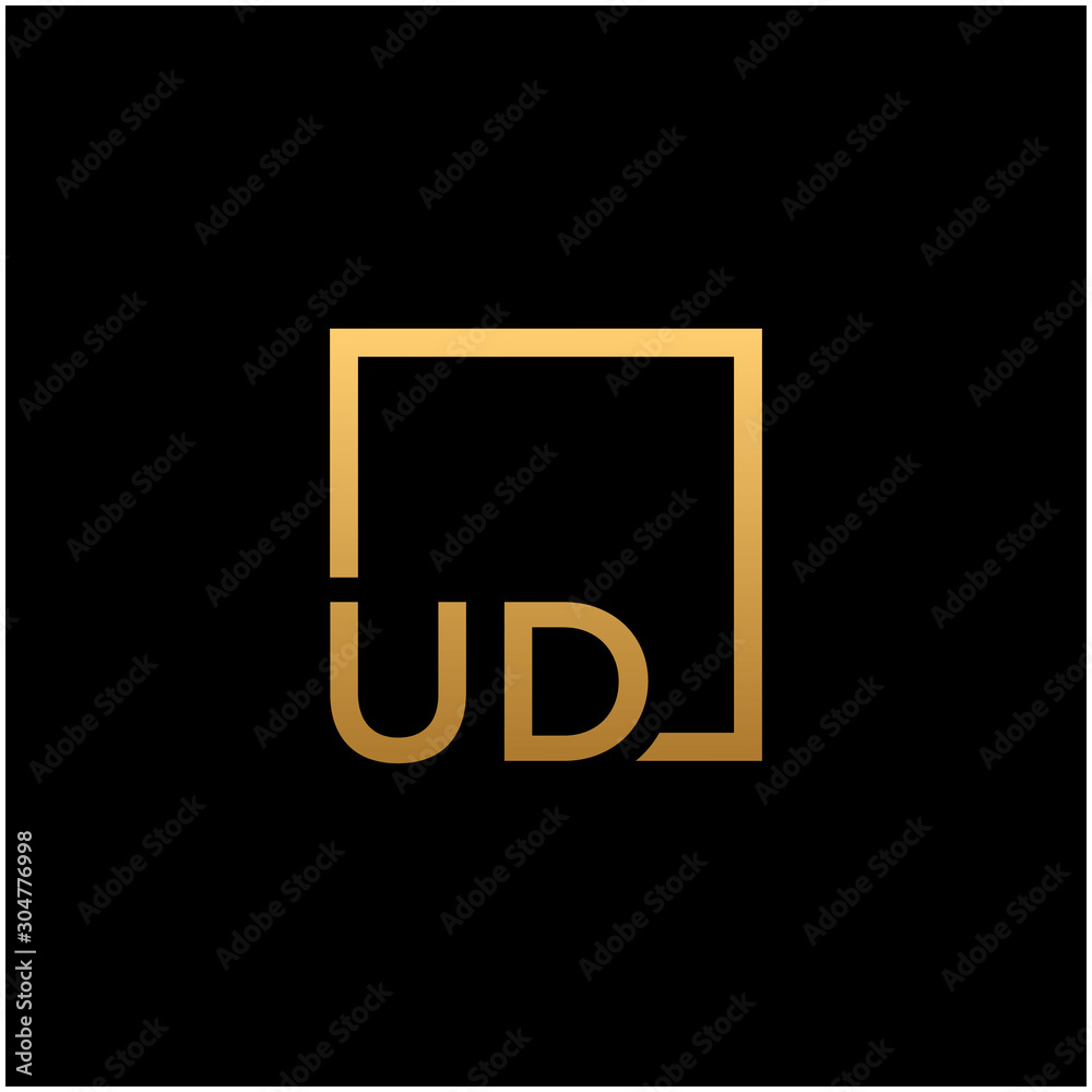 initial letter UD with square frame line art. business consulting concept. studio,room,group icon. Suitable for business consulting group company. square lines have connected meanings. - vector initial letter UD with square frame line art. business consulting concept. studio,room,group icon. Suitable for business consulting group company. square lines have connected meanings. - vector