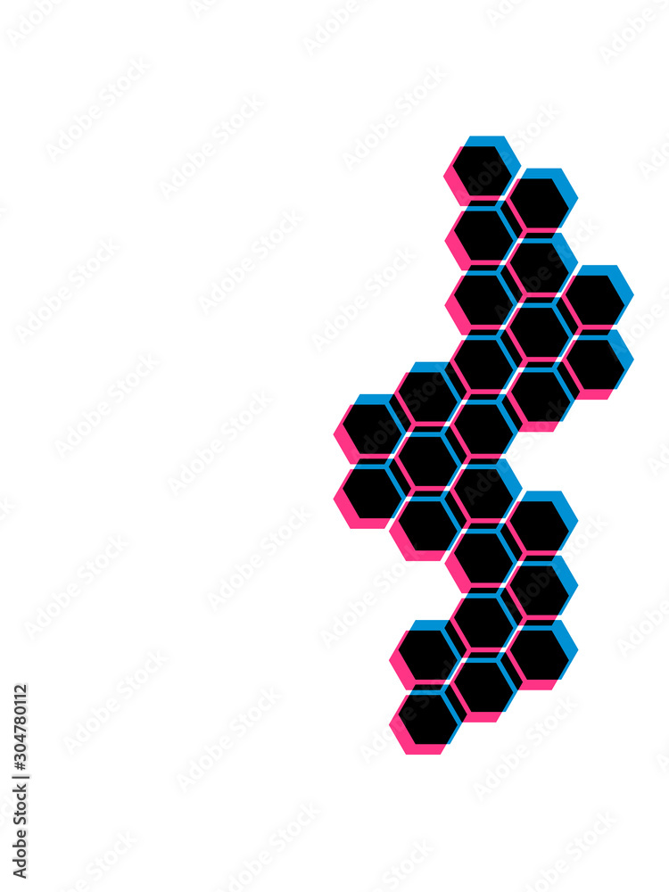 Fototapeta premium 3d muster honig 