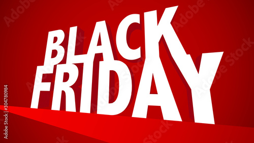 Black Firday Sale Banner (red) | EPS10 vector