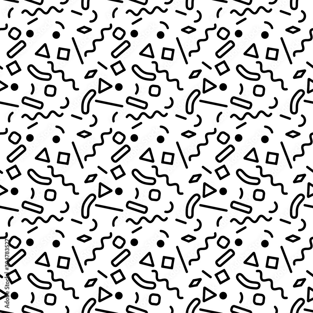 seamles abstract pattern in memphis style seamles abstract pattern in memphis style
