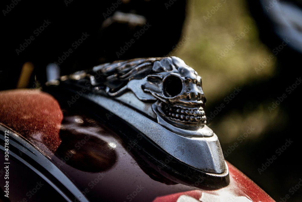 detail of a motorcycle detail of a motorcycle