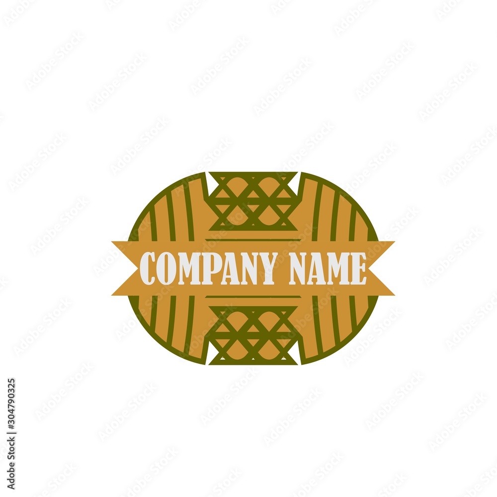 Φωτογραφία Agriculture vector logo design, agronomy, wheat farm, rural country farming fiel