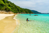 Perhentian Islands, Malaysia; 18-May-2019; The boat and the sea