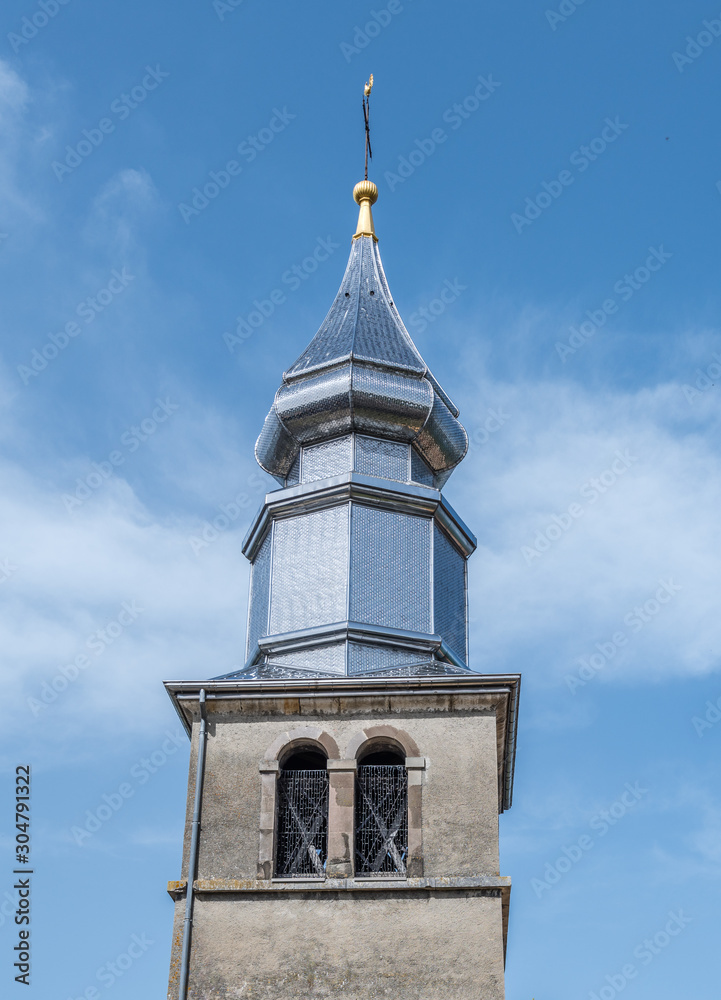 Clocher de l'église d'Yvoire en Haute Savoie Clocher de l'église d'Yvoire en Haute Savoie