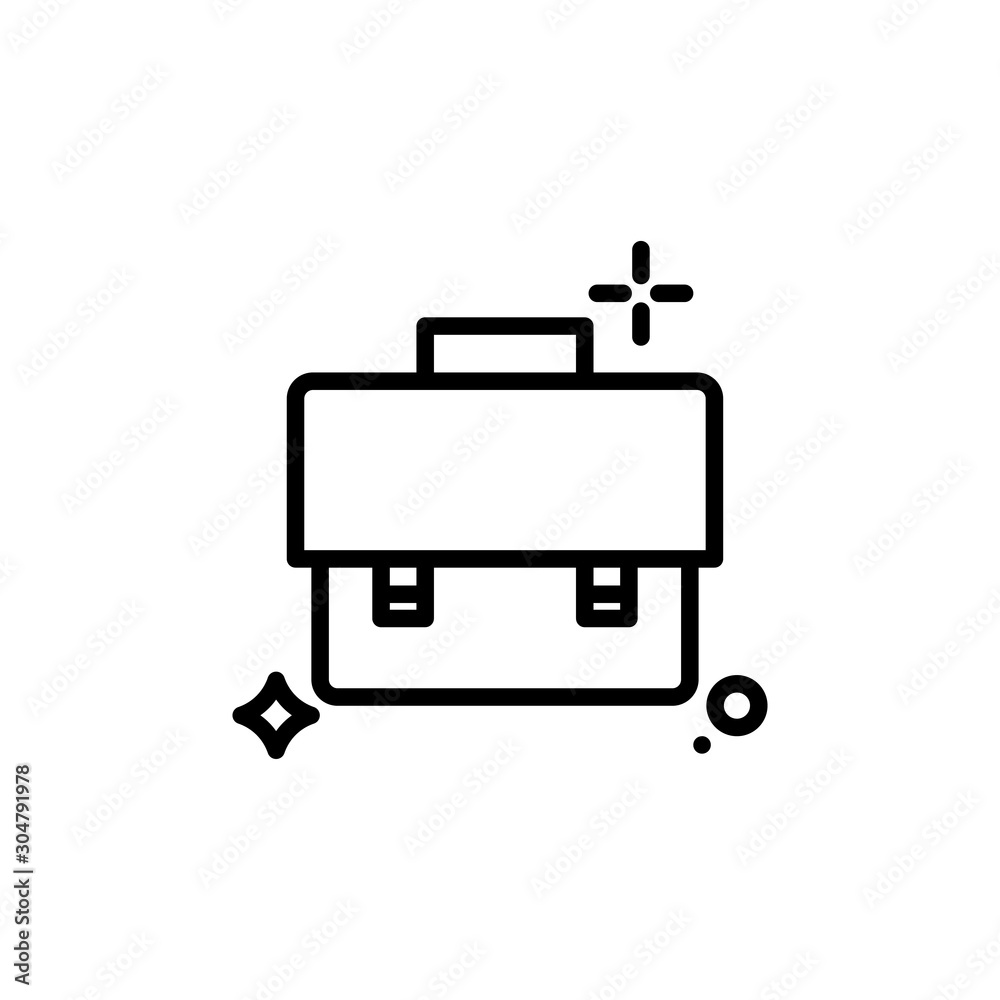 Briefcase Vector Line Icon Briefcase Vector Line Icon