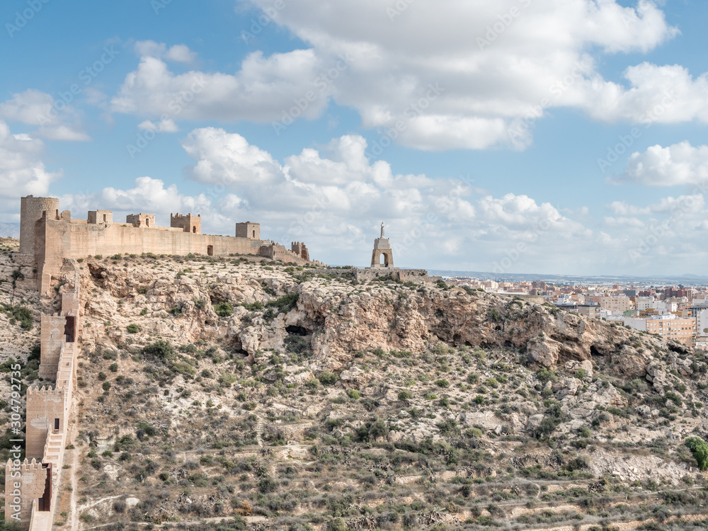 Fortifications de l'Alcazaba à Almeria