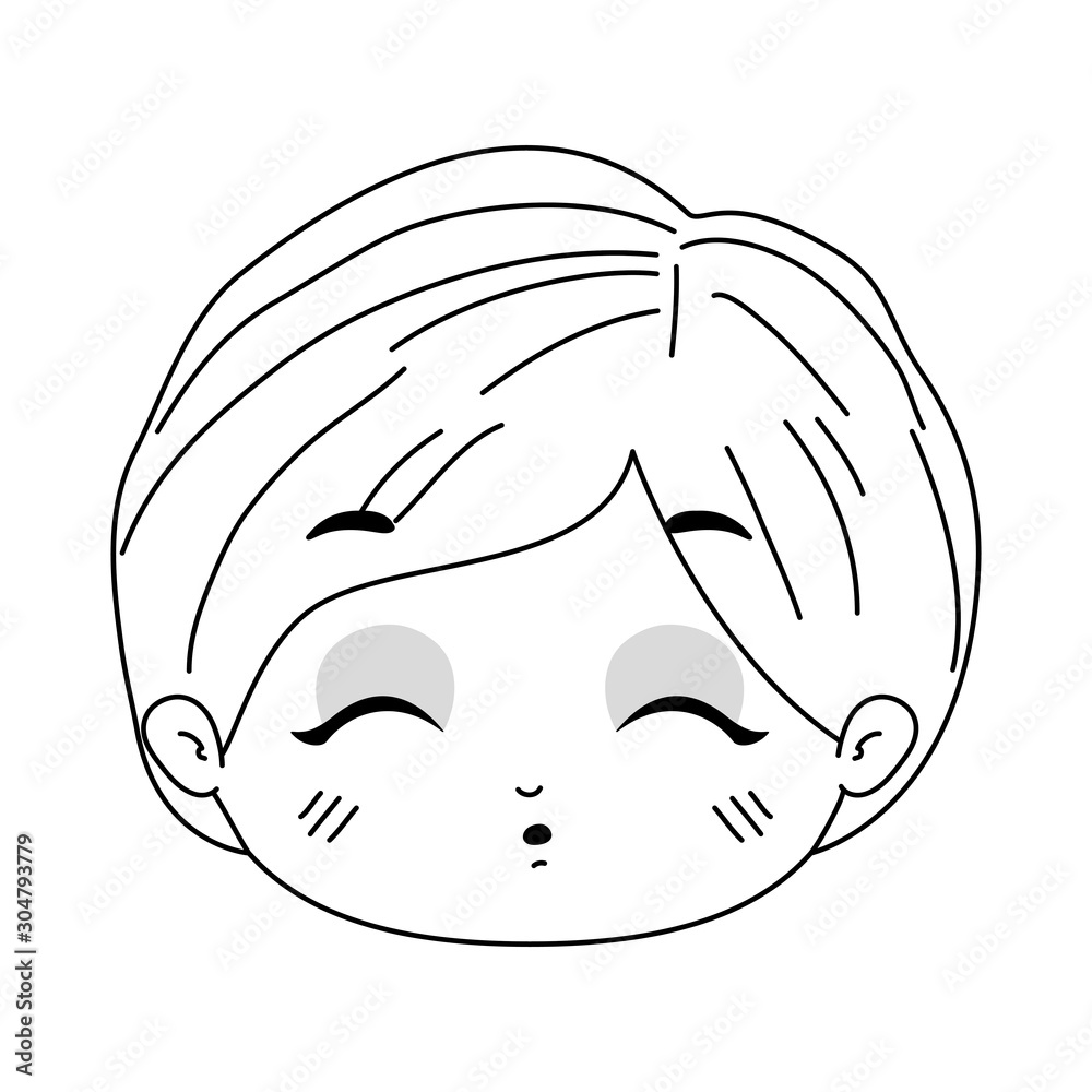 Isolated boy cartoon vector design Isolated boy cartoon vector design