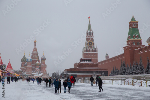 Fotografía Red Square  : Kremlin and Mausoleum of V. Lenin in Moscow