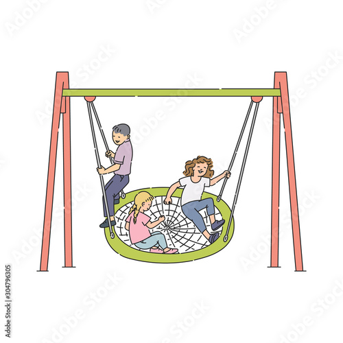 People Children Home Garden Park Playground Backyard Leisure Recreation Activity Stick Figure Pictogram Icon