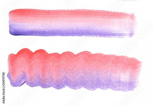 Abstract colorful brushstrokes as background with flowing lines drawn by watercolor paints. Great basic of print, badge, party 