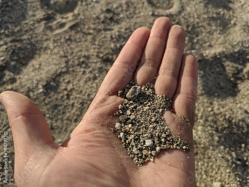 Dry Sand in hand