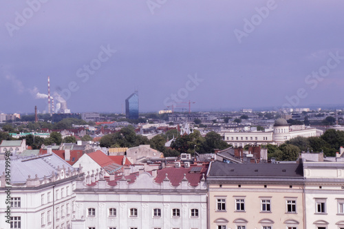 Obraz na płótnie Cracow, panorama w salonie