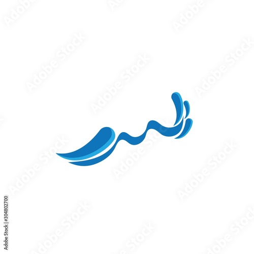 Water Wave symbol and icon Logo Template vector