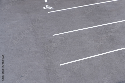 Parking slots for people with disabilities © Michel