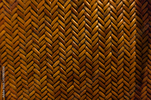 Woven wooden brown pattern photo