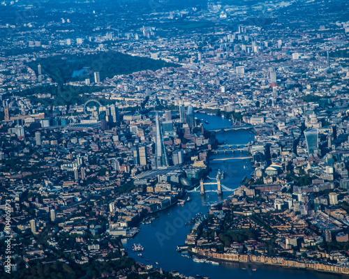 an aerial view of the city of London 
