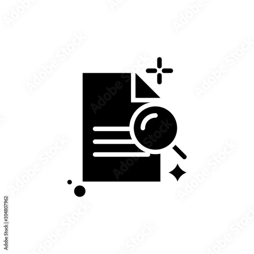 Search File Vector Glyph Icon