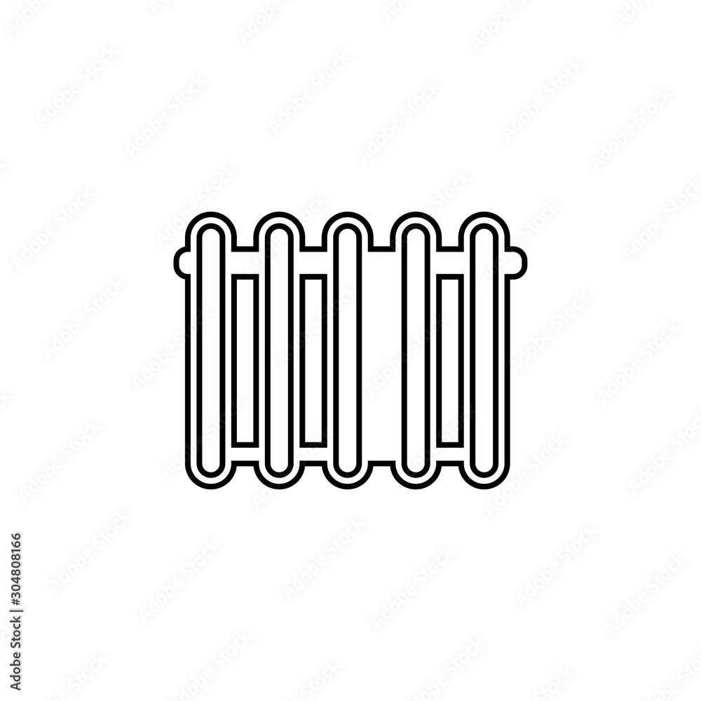 Heater icon. Room heater symbol. Logo design element Heater icon. Room heater symbol. Logo design element