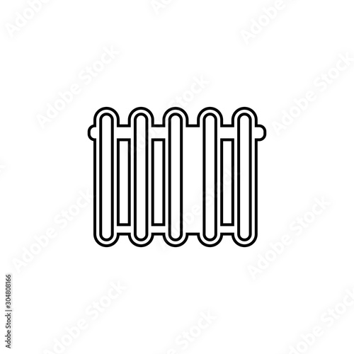 Heater icon. Room heater symbol. Logo design element