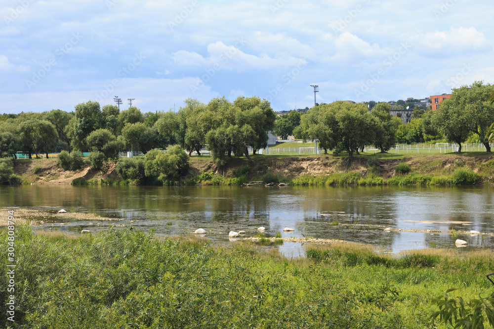 The town of Kaunas near the river. The town of Kaunas near the river.