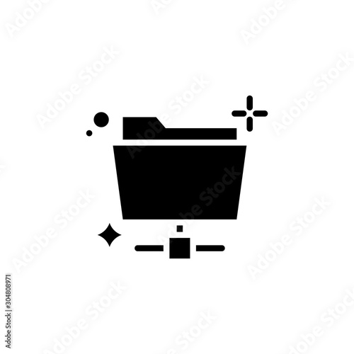 Home Network Vector Glyph Icon