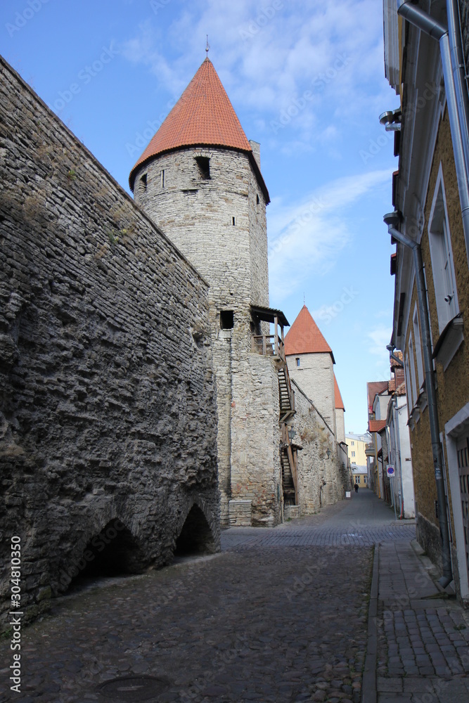 street in old town of tallinn